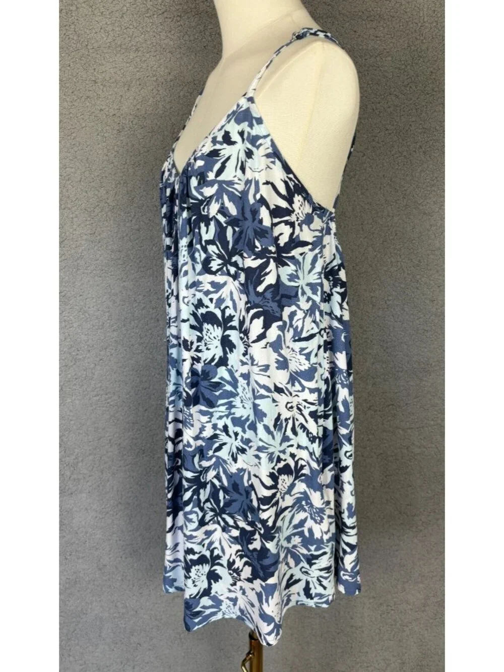 Roxy Juniors' Printed Summer Adventures Dress Swimsuit Cover-up XS Blue NWT's.